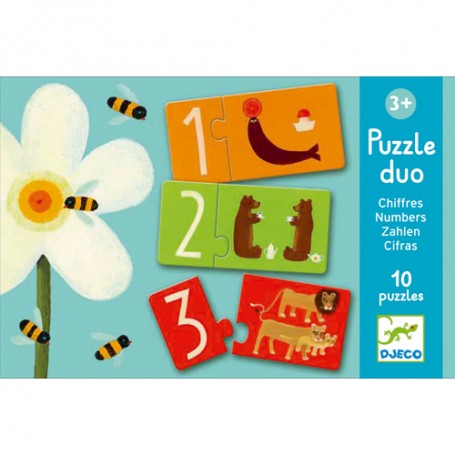 Puzzle Duo Números - Djeco