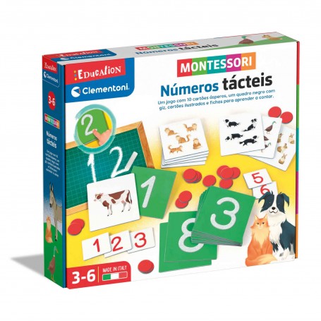 Jogos Montessori - Números Tácteis, Clementoni