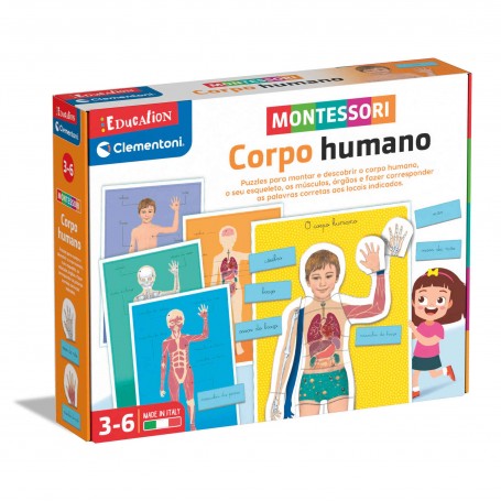 Jogos Montessori - Corpo Humano, Clementoni