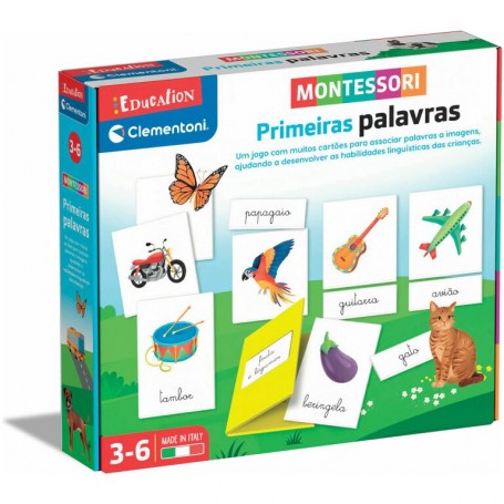 Jogos Montessori - Primeiras Palavras, Clementoni