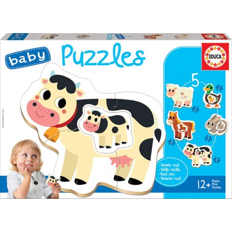Puzzle Baby Animais da Quinta Educa