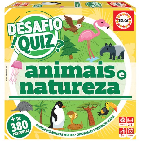 Descobrir os Animais e a Natureza - Desafio Quiz Educa