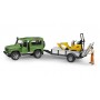 Land Rover Defender c/ JCB Micro Escavadora e Figura - Bruder
